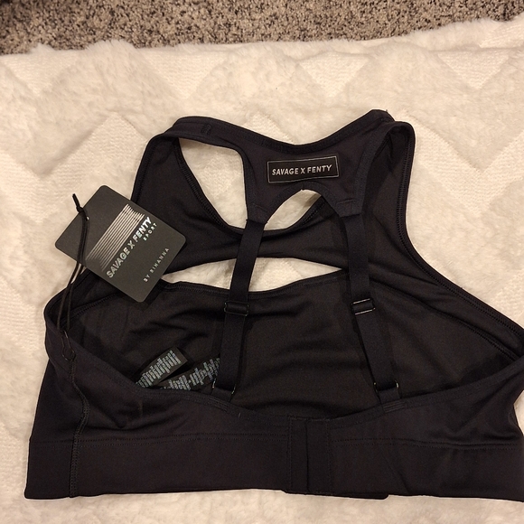 NWT-Savage X Fenty Black Sports Bra - Picture 2 of 14